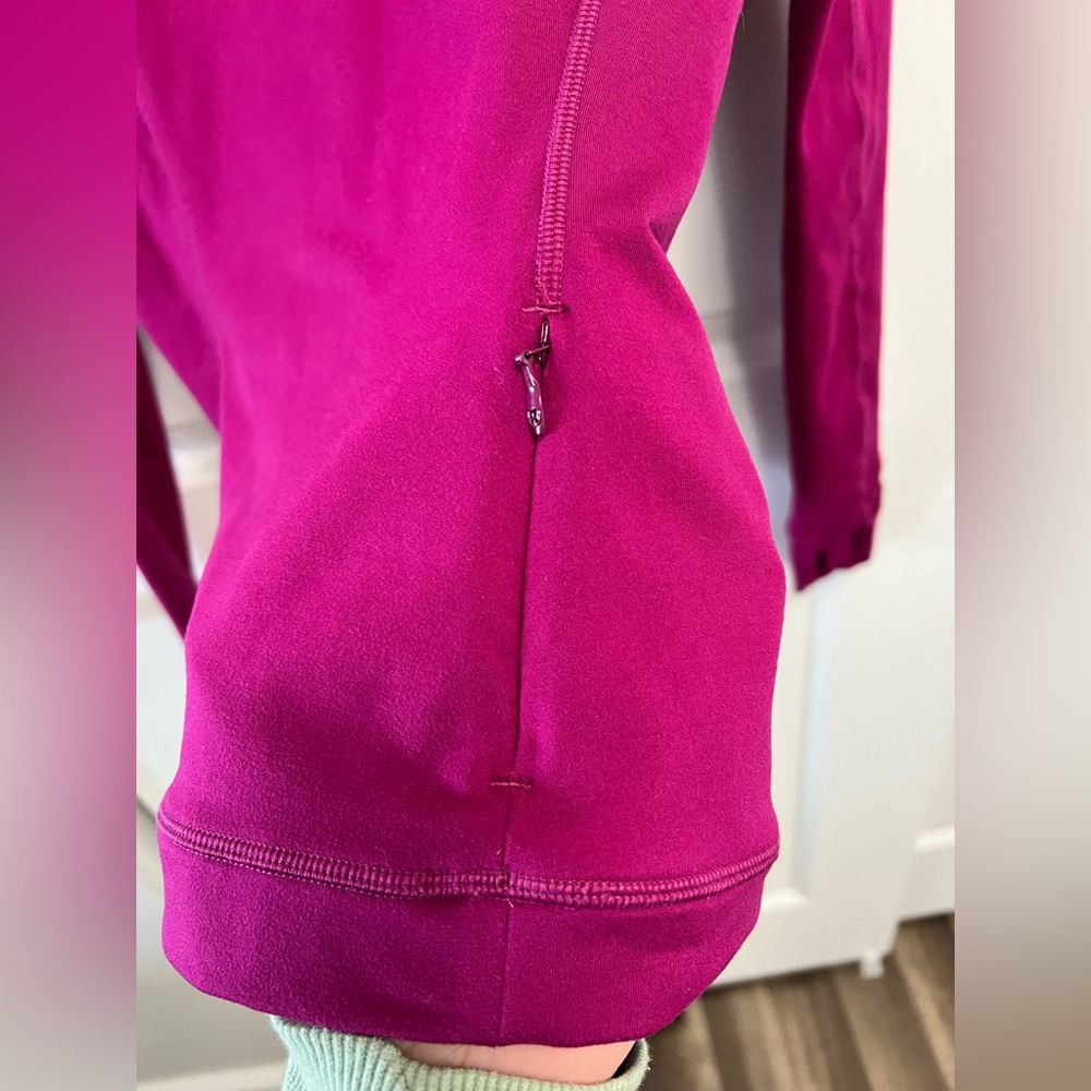 Lululemon Runderful Long Sleeve Deep Fuschia 2 - Picture 7 of 11